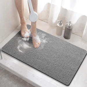 Soft Quick-Drying Bath Rug, Non-Slip PVC Shower Mat for Bathtub with Drain Holes Soft Quick-Drying Bath Rug, Non-Slip PVC Shower Mat for Bathtub with Drain Holes