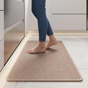 Non-Slip Washable Brown Kitchen Floor Mats & Rugs Non-Slip Washable Brown Kitchen Floor Mats & Rugs