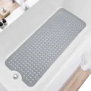 Machine Washable Bathtub Mat with Drain Holes and Suction Cups for Bathroom Floor, Non-Slip Bath Tub and Shower Mats Machine Washable Bathtub Mat with Drain Holes and Suction Cups for Bathroom Floor, Non-Slip Bath Tub and Shower Mats