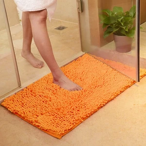 Ultra-Soft Absorbent Microfiber Shag Rug with Non-Slip Base for Bathroom Tub & Shower, Vctops Autumn Chenille Bath Mat Ultra-Soft Absorbent Microfiber Shag Rug with Non-Slip Base for Bathroom Tub & Shower, Vctops Autumn Chenille Bath Mat