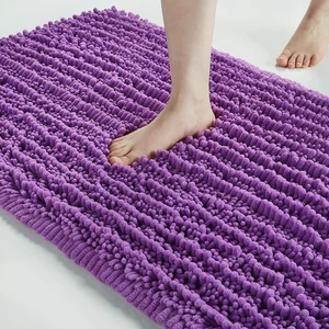 Absorbent Non-Slip Machine Washable Bath Mat for Tub & Shower, Soft Plush Microfiber Bathroom Rug Absorbent Non-Slip Machine Washable Bath Mat for Tub & Shower, Soft Plush Microfiber Bathroom Rug