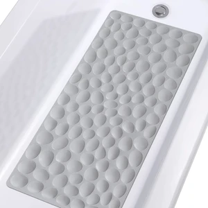 Soft Rubber Non-Slip Bath Mat with Strong Suction Cups for Bathroom Safety Soft Rubber Non-Slip Bath Mat with Strong Suction Cups for Bathroom Safety
