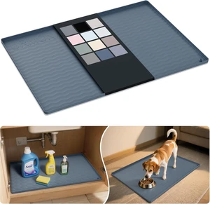 Waterproof Silicone Under Sink Mat Shelf Liner for Kitchen Bathroom Cabinet Counter Protector Storage Organizer Litter Mat Pet Cat Puppy Essentials Waterproof Silicone Under Sink Mat Shelf Liner for Kitchen Bathroom Cabinet Counter Protector Storage Organizer Litter Mat Pet Cat Puppy Essentials