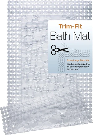 Toddlers & Seniors featuring Drainage Holes, Customizable Non-Slip Bath Tub Mat with Suction Cups - Thick Anti-Slip Shower Floor Pad for Kids Toddlers & Seniors featuring Drainage Holes, Customizable Non-Slip Bath Tub Mat with Suction Cups - Thick Anti-Slip Shower Floor Pad for Kids