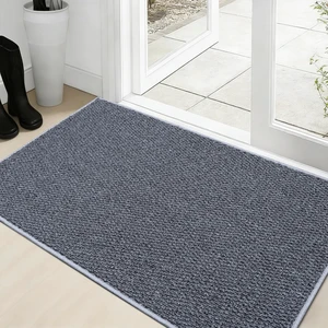 Faux Jute Entryway Rug with Dirt Trapping Door Mat Faux Jute Entryway Rug with Dirt Trapping Door Mat