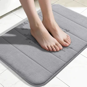 Ultra-Soft Absorbent Memory Foam Bathroom Rug Ultra-Soft Absorbent Memory Foam Bathroom Rug