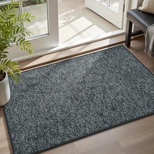 Absorbent Durable Rubber Non Slip Front Door Mat for Inside Entryway Dirt Trapper Welcome Mat, Indoor Entrance Doormat Absorbent Durable Rubber Non Slip Front Door Mat for Inside Entryway Dirt Trapper Welcome Mat, Indoor Entrance Doormat