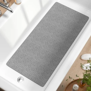 Easy Clean Shower Bathroom Rug, Quick Drying Bath Tub Floor Pad Without Suction Cups, Non-Slip Soft PVC Loofah Bathtub Mat Easy Clean Shower Bathroom Rug, Quick Drying Bath Tub Floor Pad Without Suction Cups, Non-Slip Soft PVC Loofah Bathtub Mat