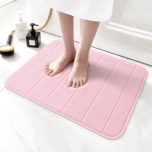 Ultra Soft Absorbent Memory Foam Bath Mat Non Slip Machine Washable Bathroom Rug for Shower and Tub Ultra Soft Absorbent Memory Foam Bath Mat Non Slip Machine Washable Bathroom Rug for Shower and Tub
