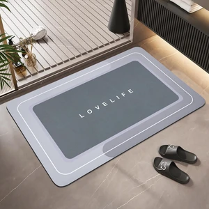 Quick Dry Non-Slip Rubber Bath Mat Absorbent Thin Bathroom Rug Instant Dry Magic Floor Mat for Bathtub Sink Quick Dry Non-Slip Rubber Bath Mat Absorbent Thin Bathroom Rug Instant Dry Magic Floor Mat for Bathtub Sink