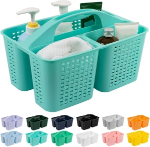 Home Dorm Shelf Cabinet Storage, Plastic Bath Basket for Soap Shampoo Hair Beauty & Cleaning Supplies, Portable Shower Organizer with Handle Home Dorm Shelf Cabinet Storage, Plastic Bath Basket for Soap Shampoo Hair Beauty & Cleaning Supplies, Portable Shower Organizer with Handle