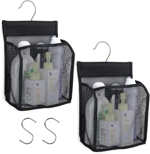 Gym & Travel, Mesh Hanging Shower Caddy with Hooks - Bath Storage Organizer for Dorms Gym & Travel, Mesh Hanging Shower Caddy with Hooks - Bath Storage Organizer for Dorms