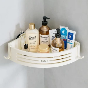 Rustproof & Waterproof Removable Storage Rack, No-Drill Hanging Bathroom Organizer with Hooks, Suction Cup Corner Shower Shelf Rustproof & Waterproof Removable Storage Rack, No-Drill Hanging Bathroom Organizer with Hooks, Suction Cup Corner Shower Shelf