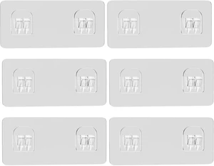 No-Drill Installation for Bathroom Shelves and Kitchen Storage, Heavy Duty Waterproof Mounting Hooks, Adhesive Shower Caddy Refill Strips No-Drill Installation for Bathroom Shelves and Kitchen Storage, Heavy Duty Waterproof Mounting Hooks, Adhesive Shower Caddy Refill Strips
