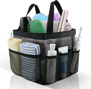 Gym & Travel, Camp, Beach, Hanging Organizer for Bathroom, Portable Mesh Shower Tote Bag with Quick-Dry Fabric Gym & Travel, Camp, Beach, Hanging Organizer for Bathroom, Portable Mesh Shower Tote Bag with Quick-Dry Fabric