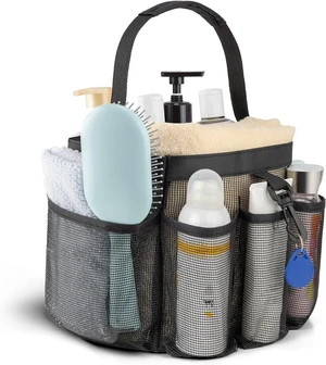 Beach & Gym, Quick Dry Bag for Bathroom, Portable Mesh Shower Caddy with Large Capacity Pockets Beach & Gym, Quick Dry Bag for Bathroom, Portable Mesh Shower Caddy with Large Capacity Pockets
