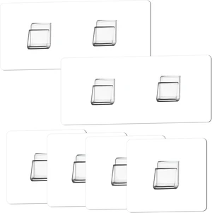 No Drill Adhesive Shower Caddy Hooks Set Strong Wall Mounting Stickers for Bathroom Kitchen Office Corner Shelf Soap Dish No Drill Adhesive Shower Caddy Hooks Set Strong Wall Mounting Stickers for Bathroom Kitchen Office Corner Shelf Soap Dish
