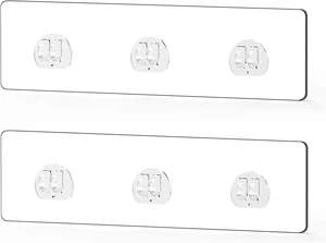 for Bathroom Shelf & Kitchen Rack Storage, No Drilling, Waterproof Strong Stick-on Hooks Strips, Adhesive Shower Caddy Replacement for Bathroom Shelf & Kitchen Rack Storage, No Drilling, Waterproof Strong Stick-on Hooks Strips, Adhesive Shower Caddy Replacement