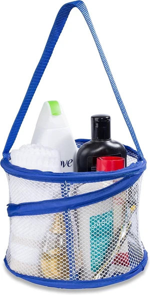 Camping & Dorm, Gym, Collapsible Shower Caddy with Drainage Holes and Handle - Portable Large Capacity Bathroom Organizer for Travel Camping & Dorm, Gym, Collapsible Shower Caddy with Drainage Holes and Handle - Portable Large Capacity Bathroom Organizer for Travel
