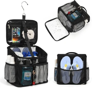Camping & Dorm, Travel, Gym, Portable Mesh Shower Caddy with Handle - Quick Dry Hanging Toiletry Organizer for Bathroom Camping & Dorm, Travel, Gym, Portable Mesh Shower Caddy with Handle - Quick Dry Hanging Toiletry Organizer for Bathroom