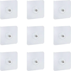 Self-Sticking Wall Fixings, Adhesive Suction Cup Mounts for No-Drill Bathroom Shower Shelves Self-Sticking Wall Fixings, Adhesive Suction Cup Mounts for No-Drill Bathroom Shower Shelves
