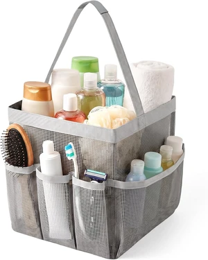 Beach & Camping, Gym, Large Capacity Toiletry Organizer with Handle for Dorm, Hanging Mesh Shower Basket Beach & Camping, Gym, Large Capacity Toiletry Organizer with Handle for Dorm, Hanging Mesh Shower Basket