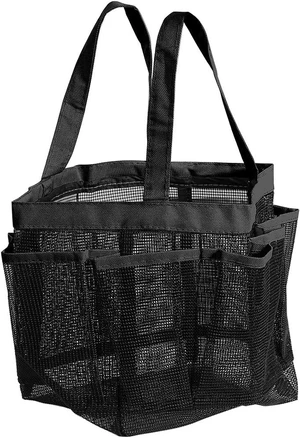 Quick-Dry Shower Caddy Organizer for Shampoo Conditioner Soap and Bathroom Essentials, Portable Oxford Hanging Toiletry Bag with 7 Mesh Pockets Quick-Dry Shower Caddy Organizer for Shampoo Conditioner Soap and Bathroom Essentials, Portable Oxford Hanging Toiletry Bag with 7 Mesh Pockets