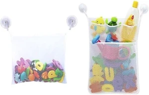 4 Pockets, Soap & Small Items, Shampoo, Quick Drain Bath Caddy for Toiletries, Hanging Bathroom Storage Bags with Suction Cup Hooks, 2 Pack Mesh Shower Organizer Bags 4 Pockets, Soap & Small Items, Shampoo, Quick Drain Bath Caddy for Toiletries, Hanging Bathroom Storage Bags with Suction Cup Hooks, 2 Pack Mesh Shower Organizer Bags