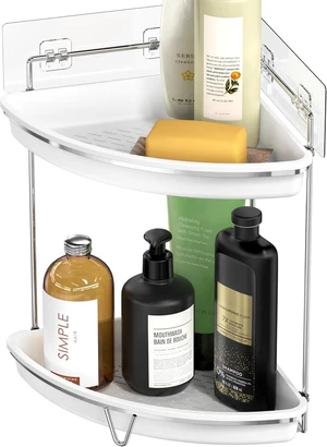 Minimalist Two-Level Corner Sink Storage Rack for Bathroom Minimalist Two-Level Corner Sink Storage Rack for Bathroom