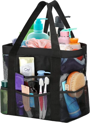 Toiletry Tote for College Dorm Gym Swimming, Portable Beach Pool Bag, Large Mesh Shower Caddy for Bathroom Toiletry Tote for College Dorm Gym Swimming, Portable Beach Pool Bag, Large Mesh Shower Caddy for Bathroom