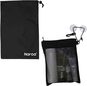 Foldable Portable Mesh Wet Dry Storage Bag, Waterproof Hanging Toiletry Organizer with Suction Hook for Gym Travel Business Foldable Portable Mesh Wet Dry Storage Bag, Waterproof Hanging Toiletry Organizer with Suction Hook for Gym Travel Business