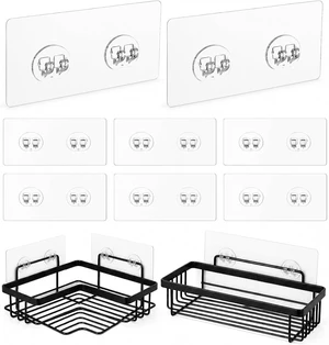 Adhesive Shower Caddy Hooks Replacement for Bath Rack Adhesive Shower Caddy Hooks Replacement for Bath Rack