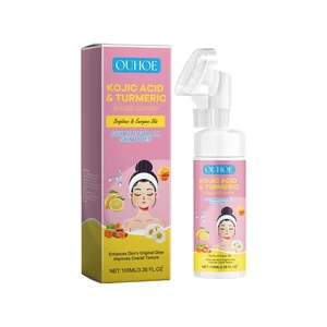 Turmeric Kojic Acid Foaming Face Wash Hydrating Gentle Deep Cleansing Skin Clarifying Mousse Turmeric Kojic Acid Foaming Face Wash Hydrating Gentle Deep Cleansing Skin Clarifying Mousse