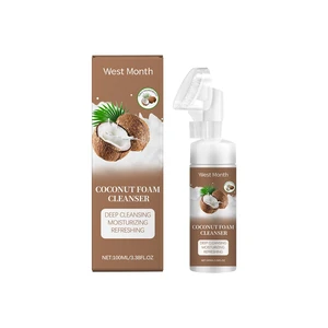Refreshing & Hydrating Facial Cleanser, West Month Coconut Foam Face Wash - Gentle Deep Cleansing Refreshing & Hydrating Facial Cleanser, West Month Coconut Foam Face Wash - Gentle Deep Cleansing