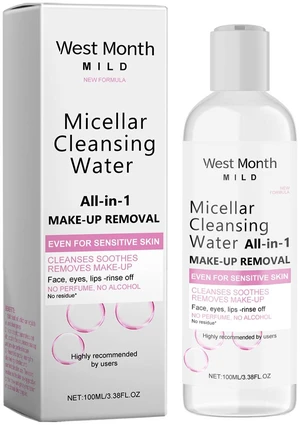 West Month Mild Makeup Remover - Soft Facial Cleanser for Gentle Dissolving of Makeup West Month Mild Makeup Remover - Soft Facial Cleanser for Gentle Dissolving of Makeup