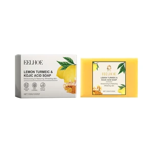 Lemon Turmeric Kojic Acid Bar Soap Gentle Hydrating Brightening Square Facial Cleanser Lemon Turmeric Kojic Acid Bar Soap Gentle Hydrating Brightening Square Facial Cleanser