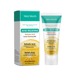 Non-Tightening Skin Relief, Hydrating Oil Control Cleanser, West Month Salicylic Acid Acne Face Wash Non-Tightening Skin Relief, Hydrating Oil Control Cleanser, West Month Salicylic Acid Acne Face Wash