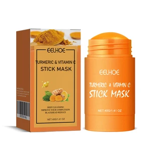 Turmeric Mud Stick Facial Mask for Acne Care and Pore Refining Turmeric Mud Stick Facial Mask for Acne Care and Pore Refining