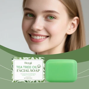 Refreshing & Non-Tightening Skin Care Bar, Tea Tree Oil Face Soap - Gentle Deep Cleansing