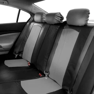 Faux Leather Rear Seat Covers Split Bench 50/50 40/60 Perforated Universal Faux Leather Rear Seat Covers Split Bench 50/50 40/60 Perforated Universal