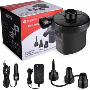 12V Electric Air Pump for Inflatables, Air Mattress, Pool Raft Bed, Boat, Fast 12V Electric Air Pump for Inflatables, Air Mattress, Pool Raft Bed, Boat, Fast