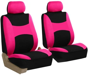 Light & Breezy Flat Cloth Seat Covers - Front Set Pink Light & Breezy Flat Cloth Seat Covers - Front Set Pink