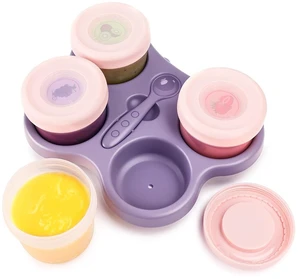 4oz Baby Food Container with Airtight Lids Storage Containers for Daycare Travel 4oz Baby Food Container with Airtight Lids Storage Containers for Daycare Travel