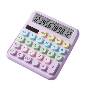 Cute Desktop Calculator 12 Digit Large LCD Big Button Dual Power Solar Office US Cute Desktop Calculator 12 Digit Large LCD Big Button Dual Power Solar Office US