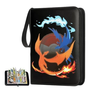 4 Pocket Trading Card Binder Holder Fits 400 Cards Premium Sleeves Album TCG USA 4 Pocket Trading Card Binder Holder Fits 400 Cards Premium Sleeves Album TCG USA