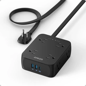 Power Strip with 2000J Surge Protector, 10ft Outlet Extender, 20W 8AC | Flat Plug Extension Cord with Multiple Outlets, 1 USB C, 2 USB A, Dorm Room Essentials, Home Office, TUV Listed Power Strip with 2000J Surge Protector, 10ft Outlet Extender, 20W 8AC | Flat Plug Extension Cord with Multiple Outlets, 1 USB C, 2 USB A, Dorm Room Essentials, Home Office, TUV Listed