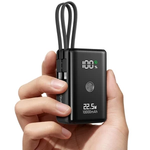 Nanotechnology Portable Charger 10000mAh with 2 Built-in Cables 45% Smaller | 22.5W Power Bank Fast Charging Battery Pack,LED Display Compact Travel Charger,for iPhone /Samsung /Google /Android series Nanotechnology Portable Charger 10000mAh with 2 Built-in Cables 45% Smaller | 22.5W Power Bank Fast Charging Battery Pack,LED Display Compact Travel Charger,for iPhone /Samsung /Google /Android series
