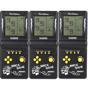 3 Pcs Handheld Retro Brick Game Nostalgic Puzzle Children's Game Console | 3.5-inch Large Screen,Build-in 23 Classic Games-Block Tank Racing Electronic Game for Adults or Kids (3 Pcs Black Tetri) 3 Pcs Handheld Retro Brick Game Nostalgic Puzzle Children's Game Console | 3.5-inch Large Screen,Build-in 23 Classic Games-Block Tank Racing Electronic Game for Adults or Kids (3 Pcs Black Tetri)