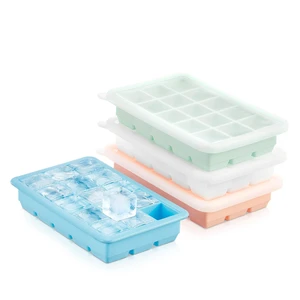 Ice Cube Tray, 4-Packs Flexible Silicone Ice Trays for Freezer | BPA-Free, Easy to Release, Stackable Reusable Ice Tray with Removable Lid for Cocktails, Drinks, Ice Coffee, Baby Food Ice Cube Tray, 4-Packs Flexible Silicone Ice Trays for Freezer | BPA-Free, Easy to Release, Stackable Reusable Ice Tray with Removable Lid for Cocktails, Drinks, Ice Coffee, Baby Food