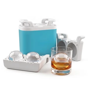 2.5 Inch Crystal Clear Ice Ball Maker, Food Grade Silicone Round Ice Cube Mold, BPA-Free Odor-Free Easy Release Large Slow Melting Ice Sphere Tray for Whiskey, Cocktail, Bourbon Drinks 2.5 Inch Crystal Clear Ice Ball Maker, Food Grade Silicone Round Ice Cube Mold, BPA-Free Odor-Free Easy Release Large Slow Melting Ice Sphere Tray for Whiskey, Cocktail, Bourbon Drinks